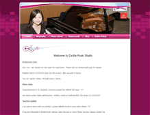 Tablet Screenshot of ceciliamusicstudio.com